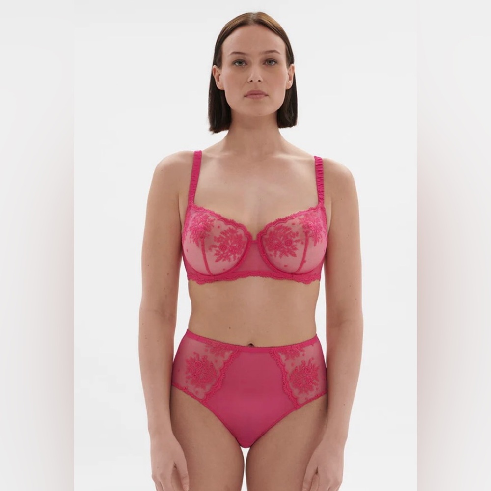 NWT Simone Pérèle Intrigue Rose Disco Underwear